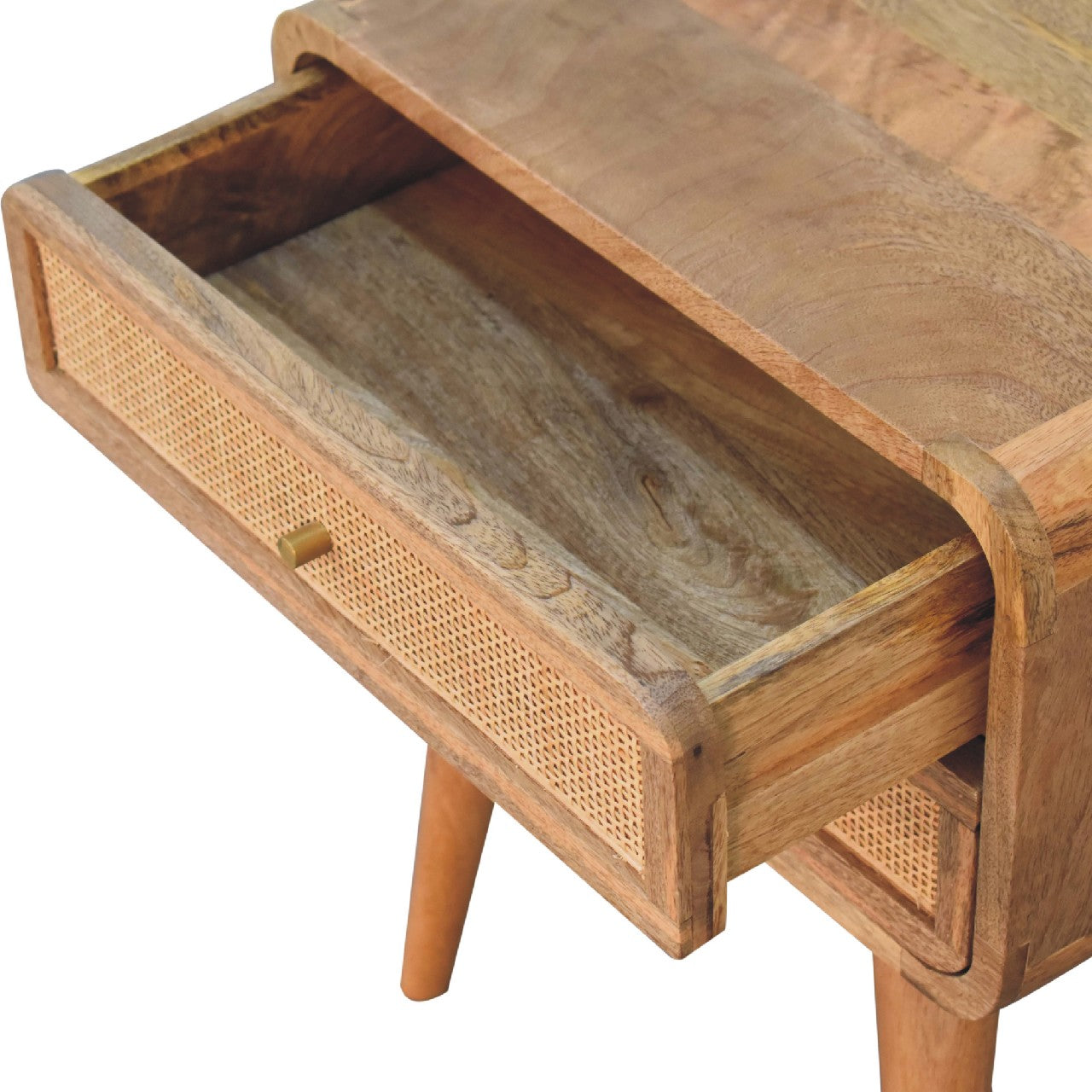 larrisa woven 2 drawers bedside