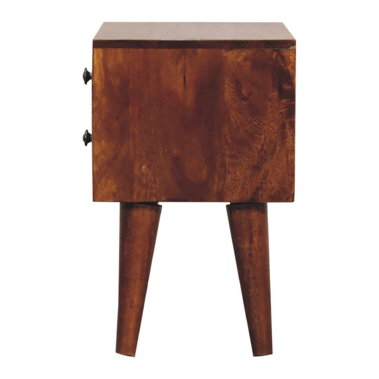 mini chestnut modern solid wood bedside