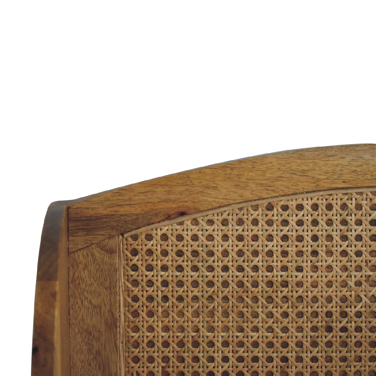 rattan open wall mounted shelf