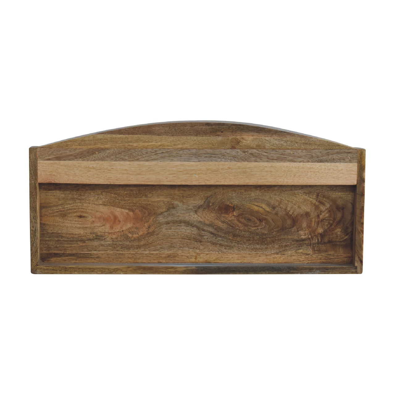 rattan open wall mounted shelf