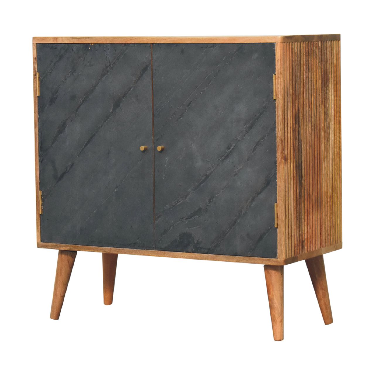slate grey 2 door cabinet