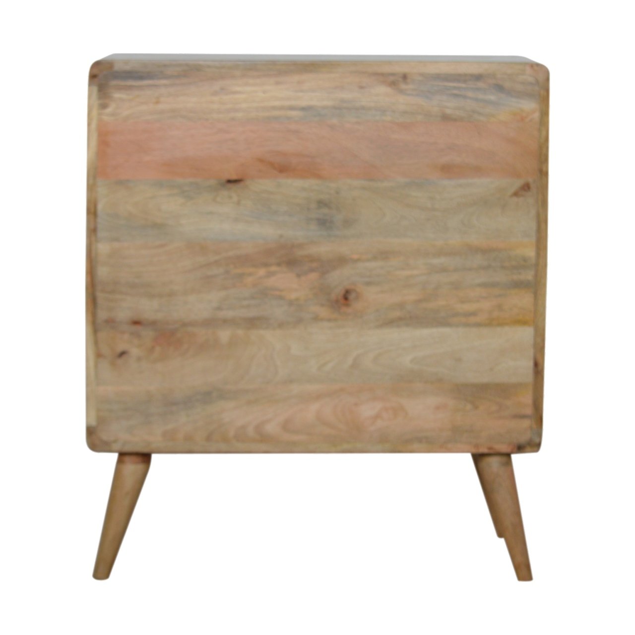 Solid Wood 3 Drawer Curved Chest of Drawers