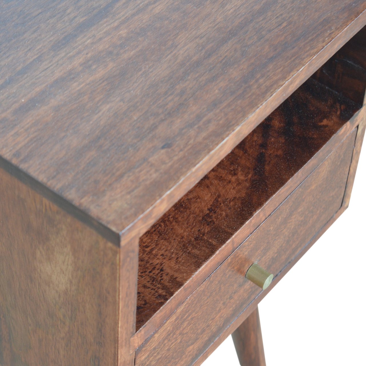 Solid Wood Small Cherry Finish Bedside