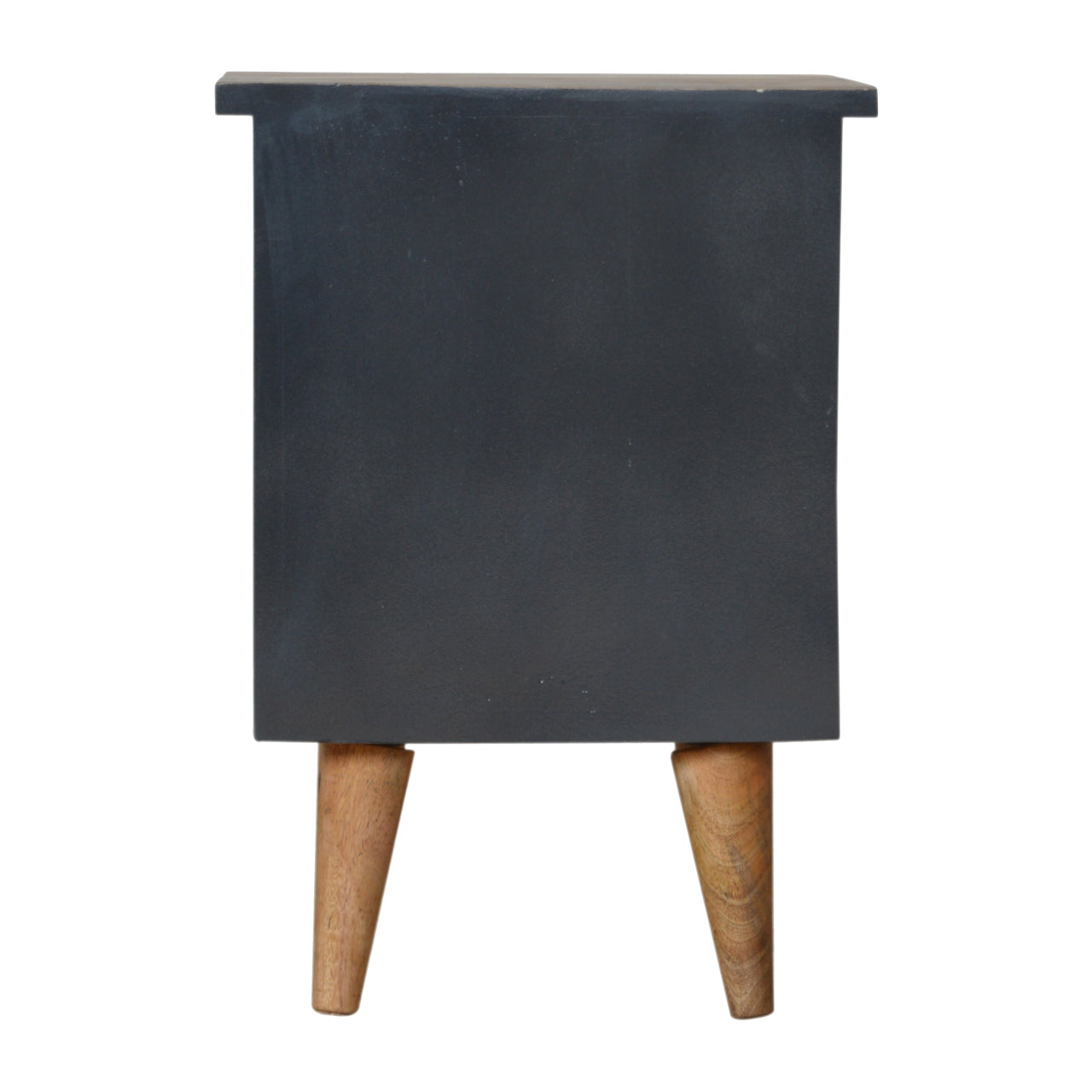 Solid Wood Midnight Blue Hand Painted Bedside