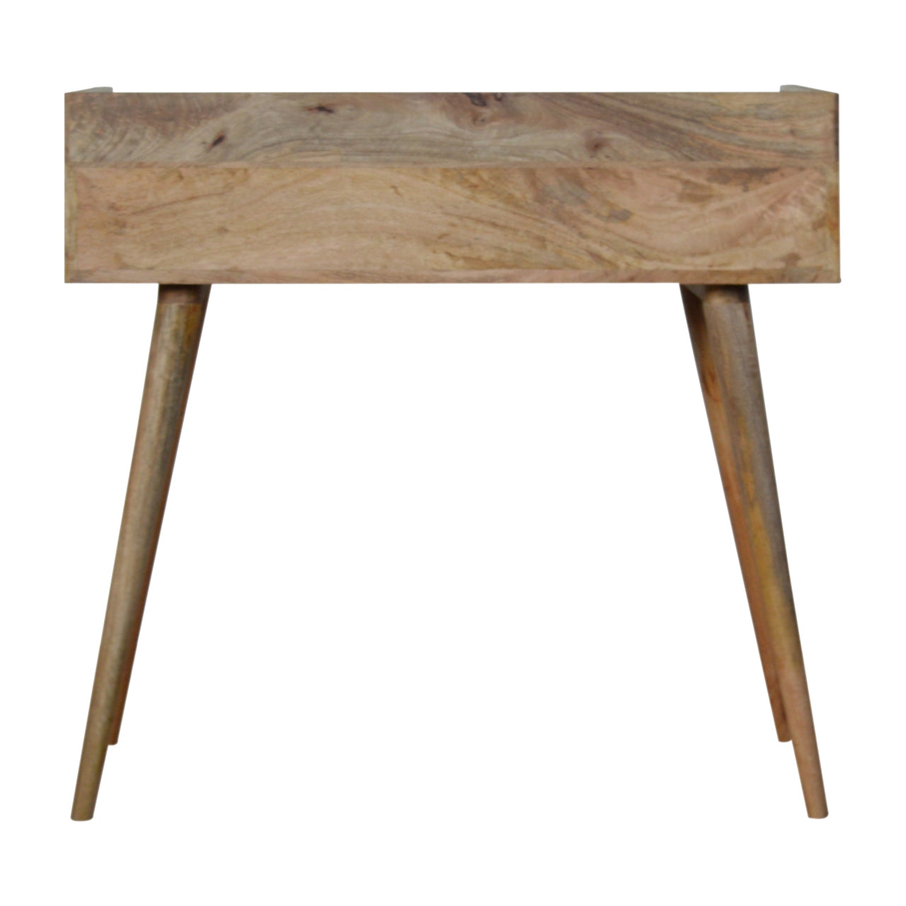 Solid Wood Bone Inlay Gallery Back Console Table