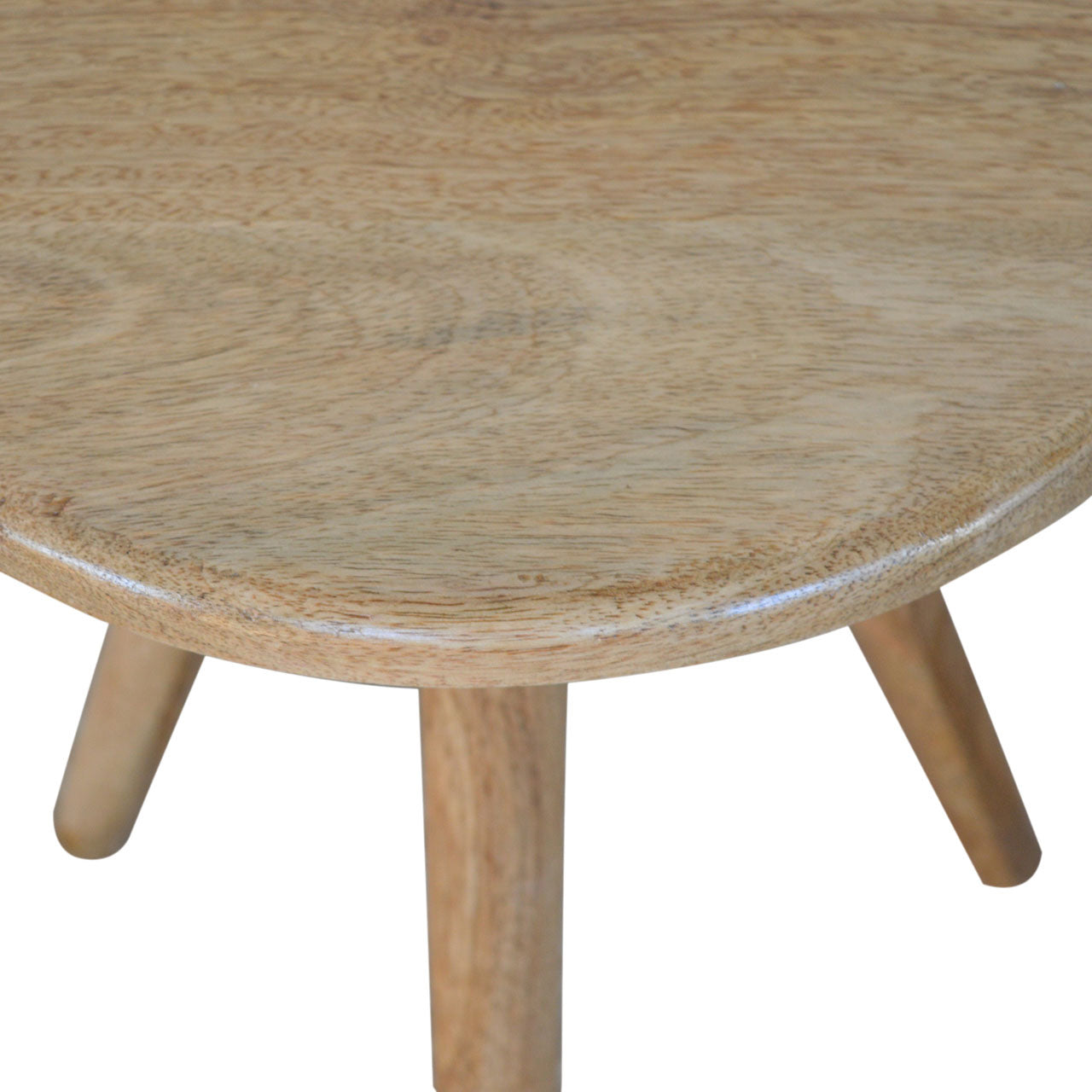Solid Wood Round Tripod Stool