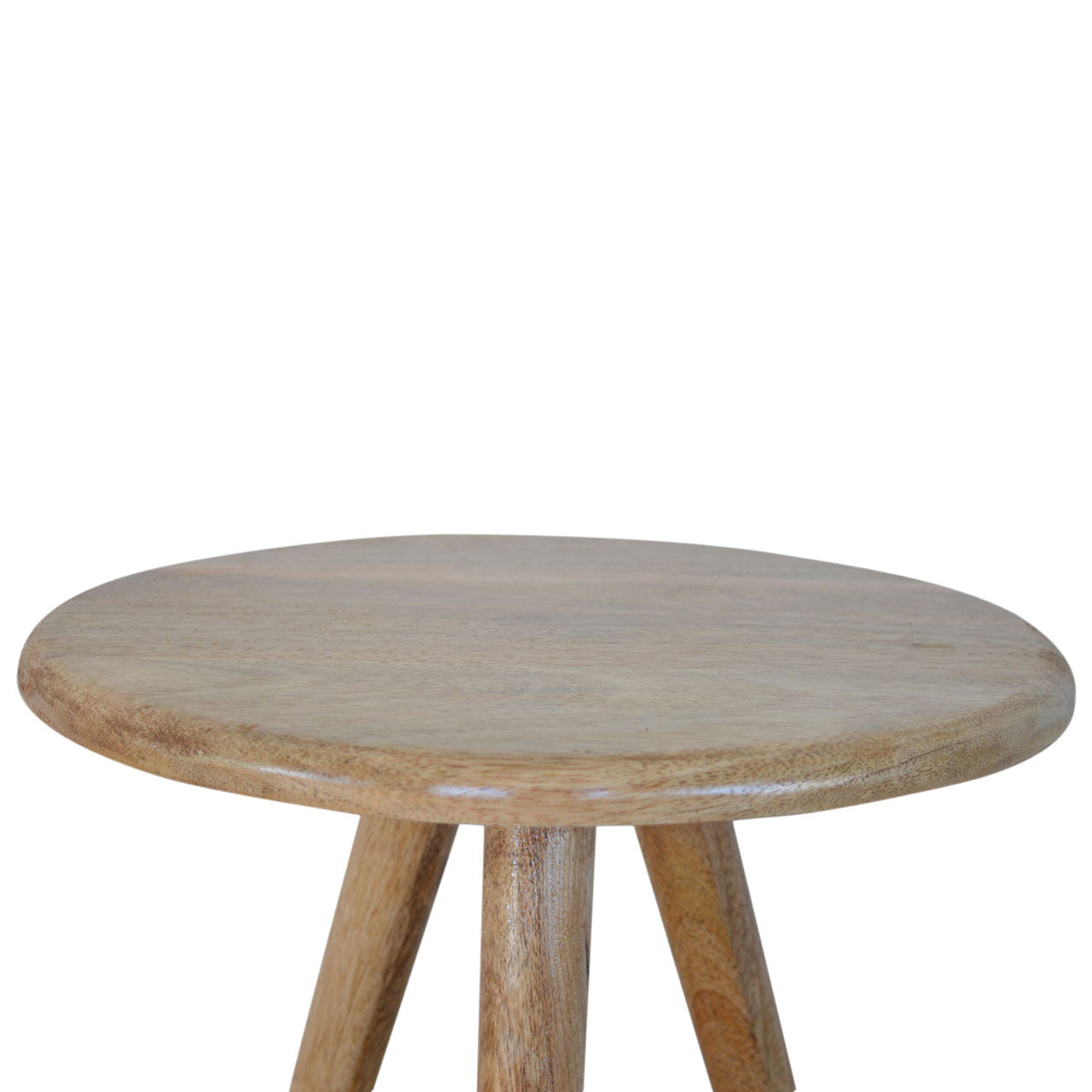 Solid Wood Round Tripod Stool