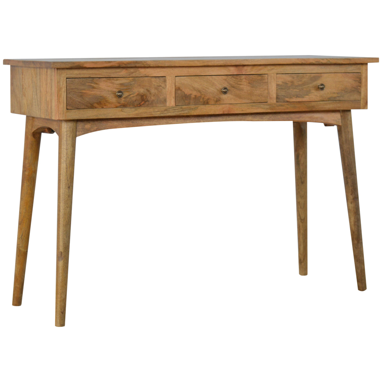 Solid Wood 3 Drawer Nordic Style Console Table