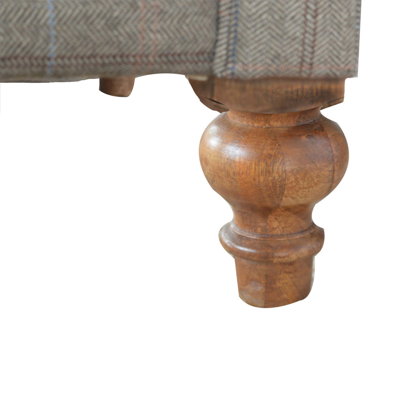 Solid Wood Luxuary Multi Tweed Chesterfield 2 Seater Sofa