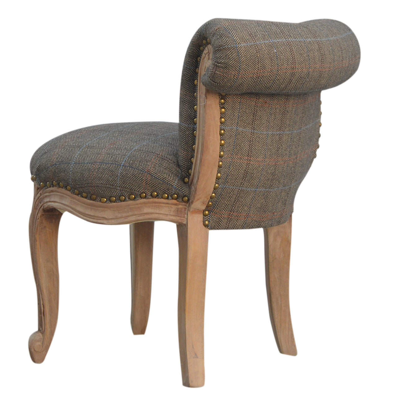 Solid Wood Multi Tweed French Style Chair