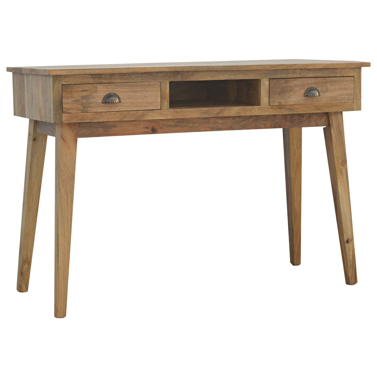 Solid Wood Solid Wood Writing Desk with 2 Drawers