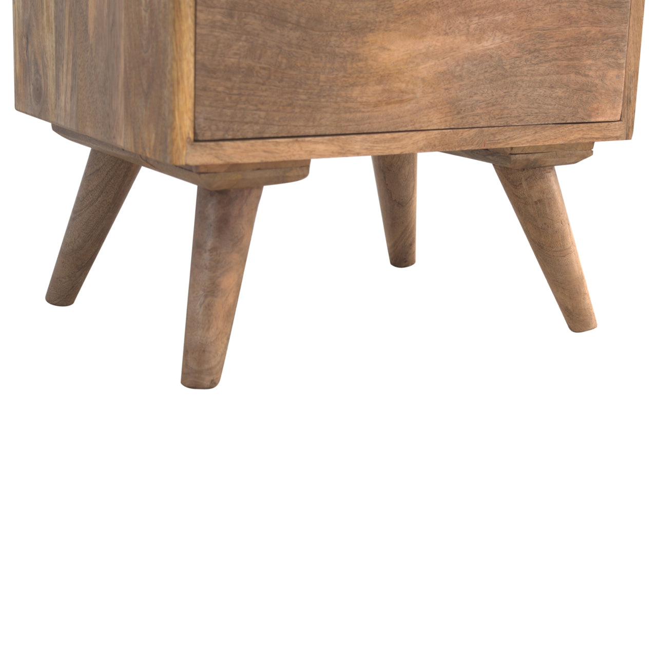 Solid Wood Bedside Table with 3 Drawers