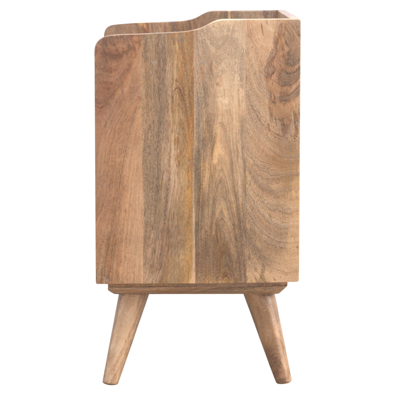 Solid Wood Bedside Table with 3 Drawers