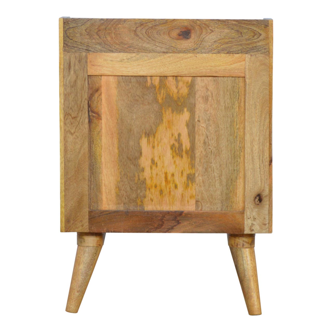 Solid Wood Blue and White Gradient Bedside