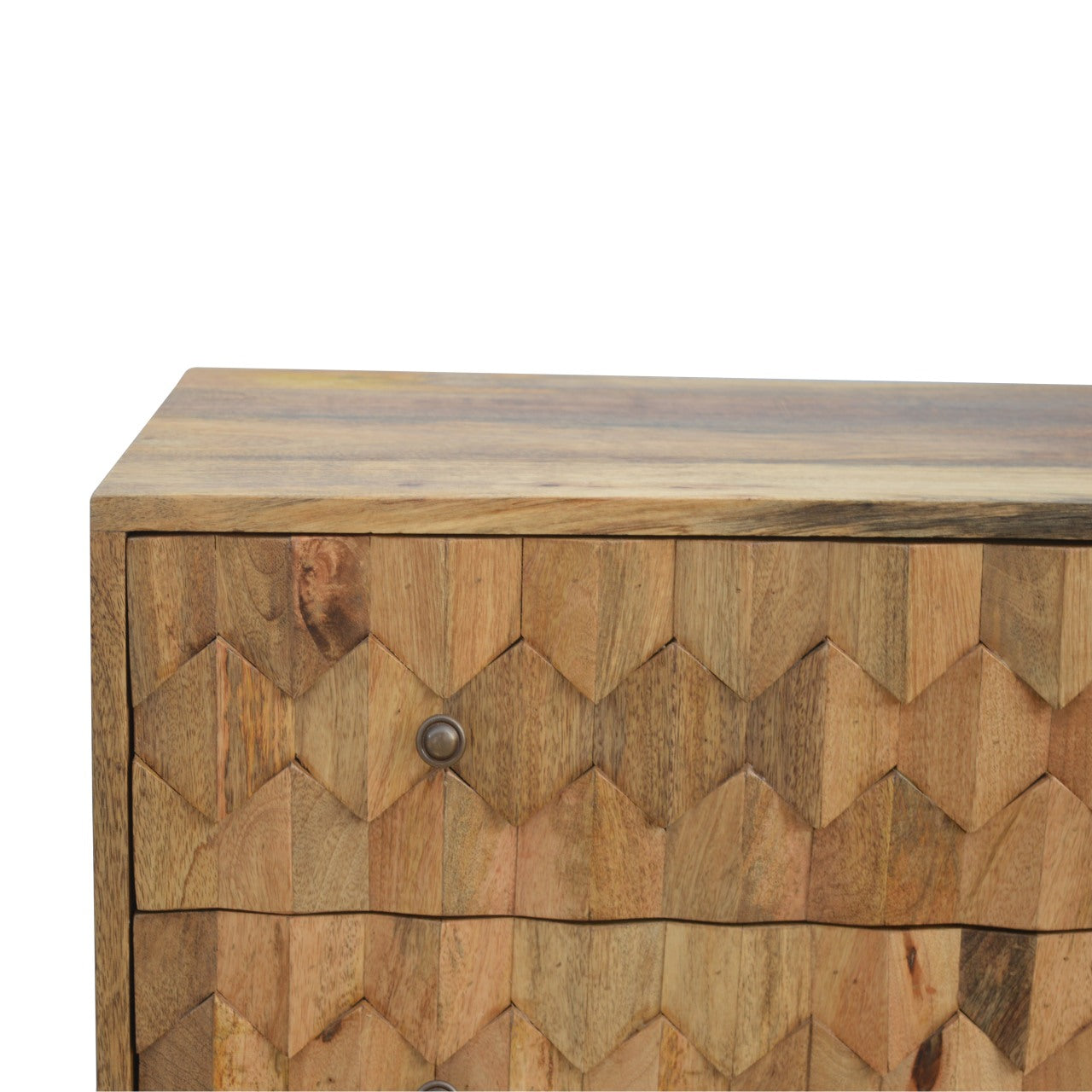 Solid Wood Pineapple Carved Chest