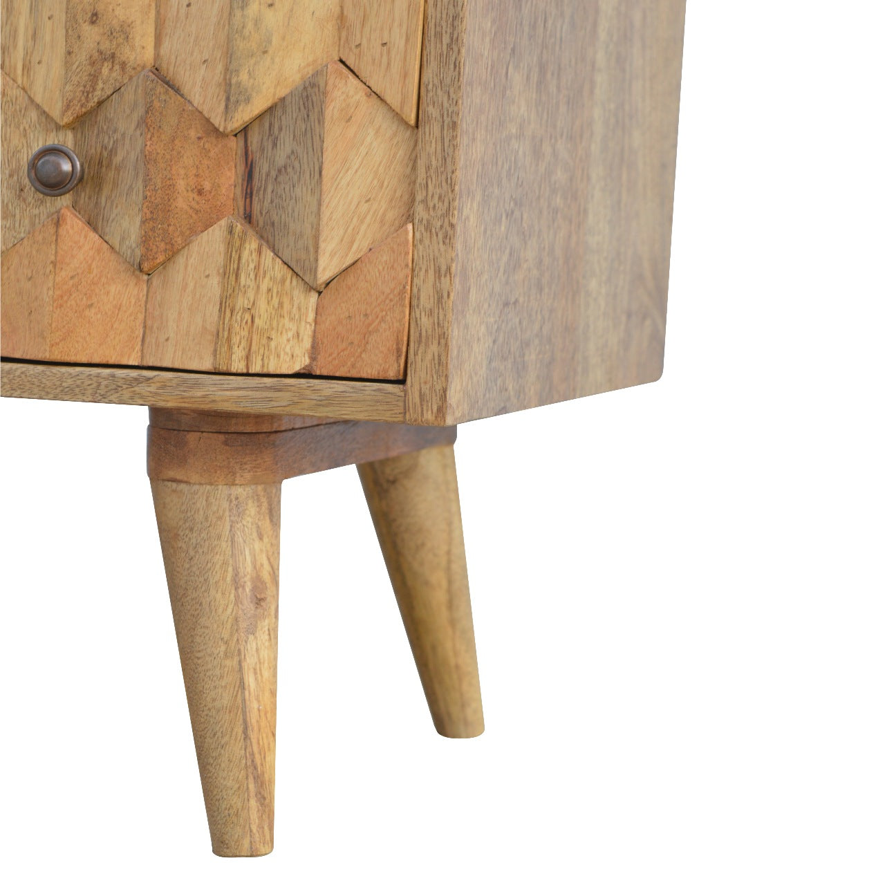 Solid Wood Pineapple Carved Chest
