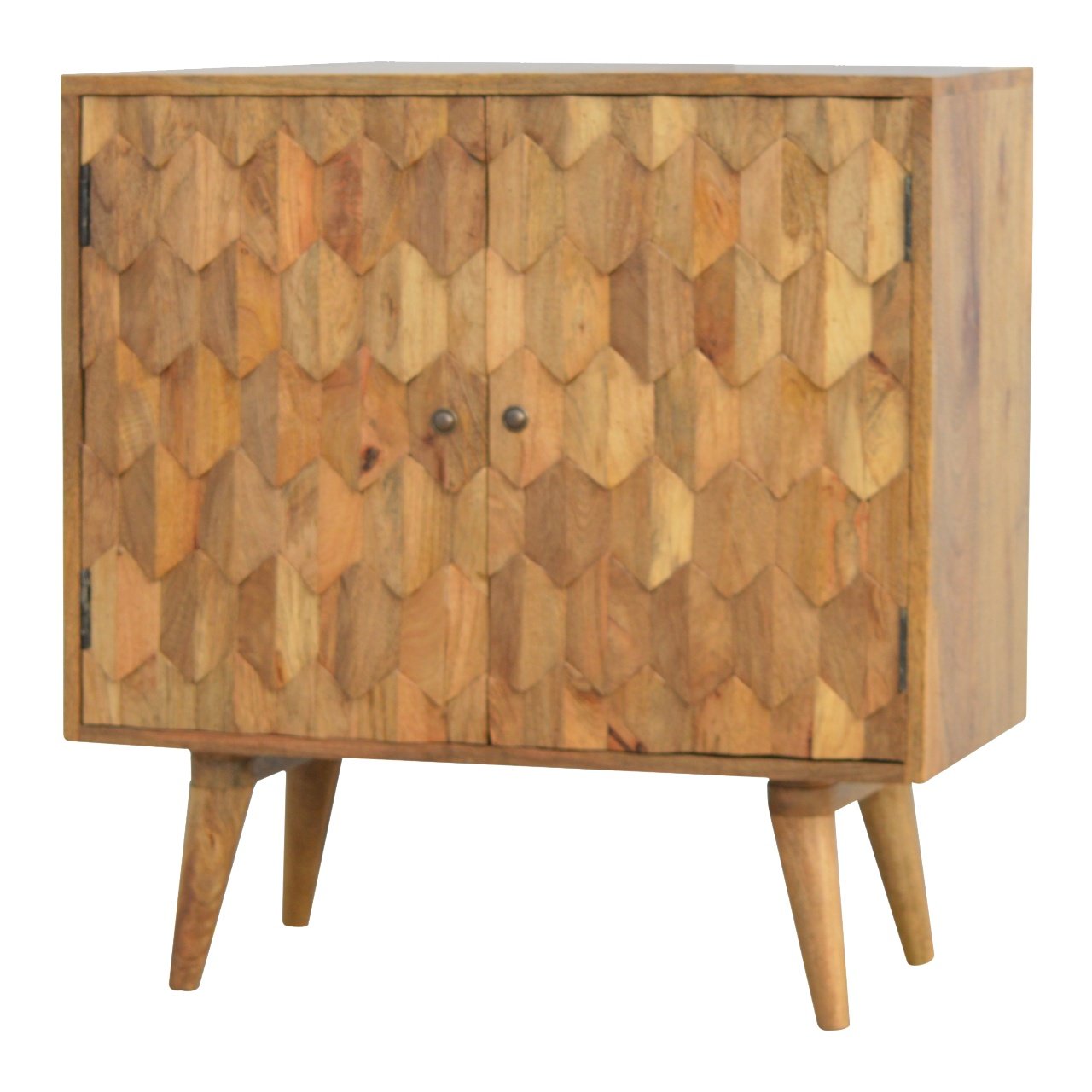 Solid Wood Pineapple Carved Cabinet