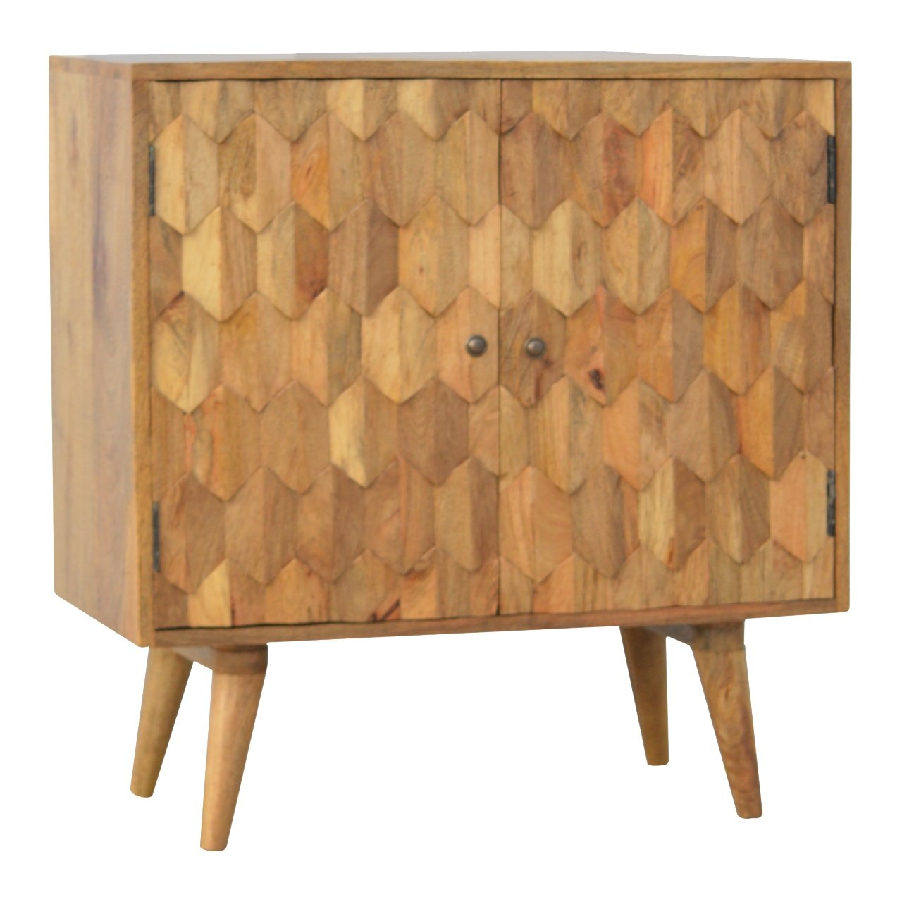 Solid Wood Pineapple Carved Cabinet