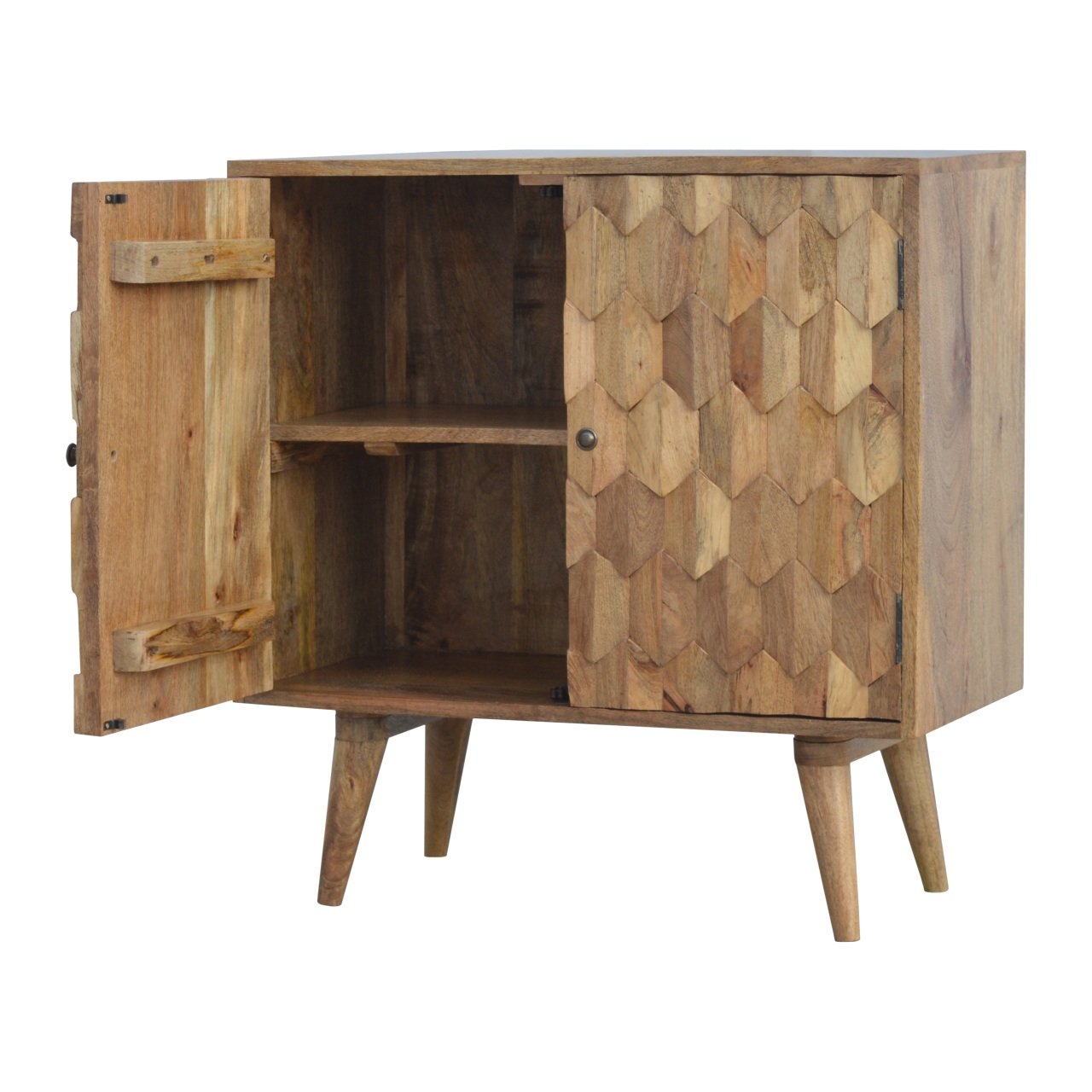 Solid Wood Pineapple Carved Cabinet