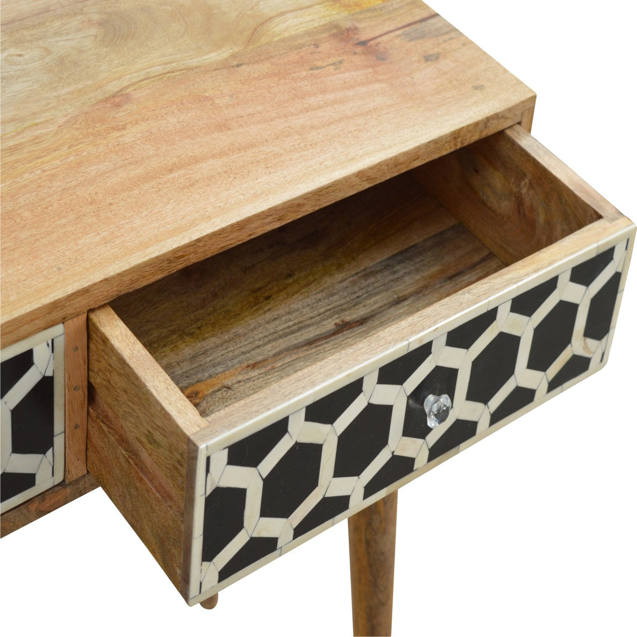 Solid Wood Bone Inlay Console Table