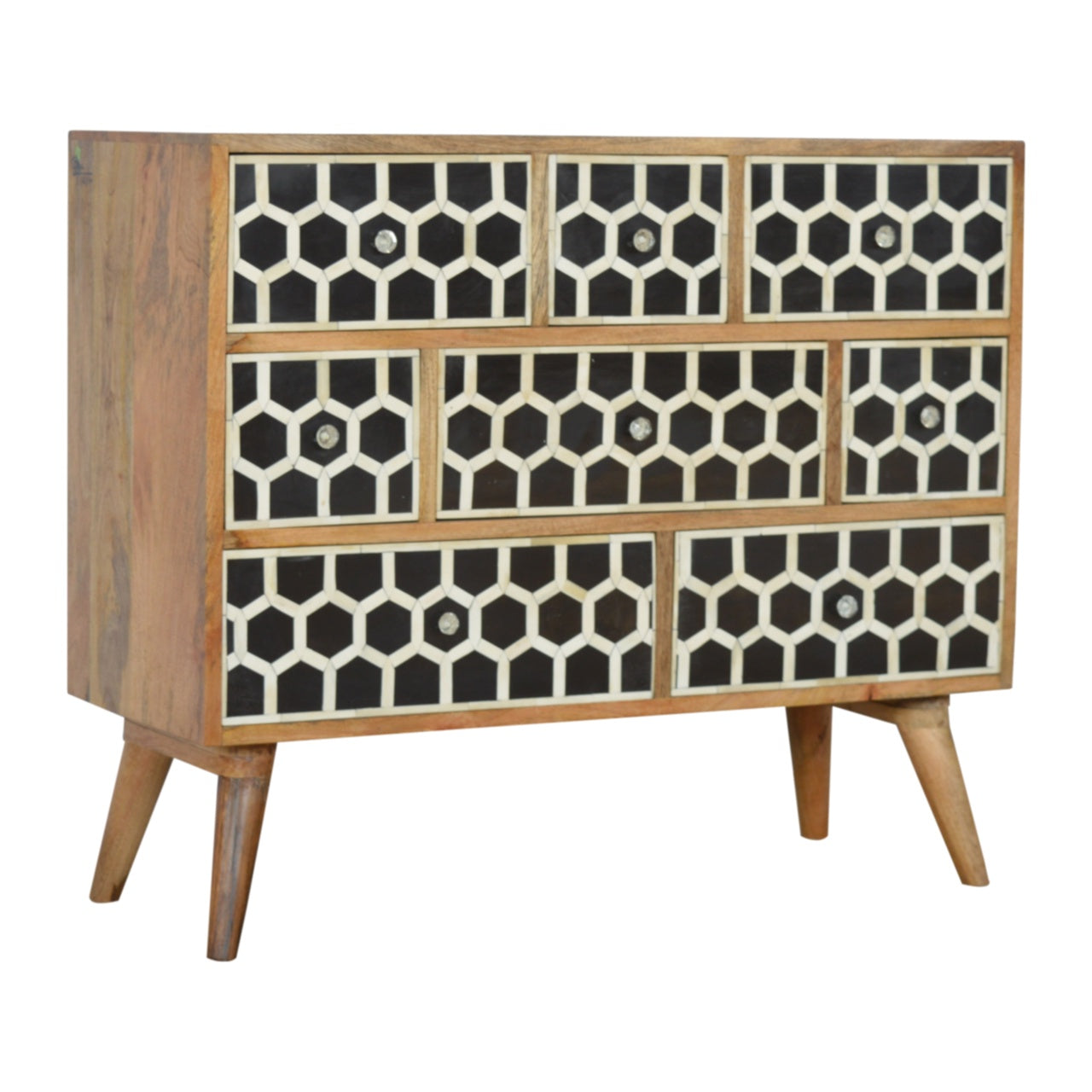 Solid Wood Bone Inlay Chest