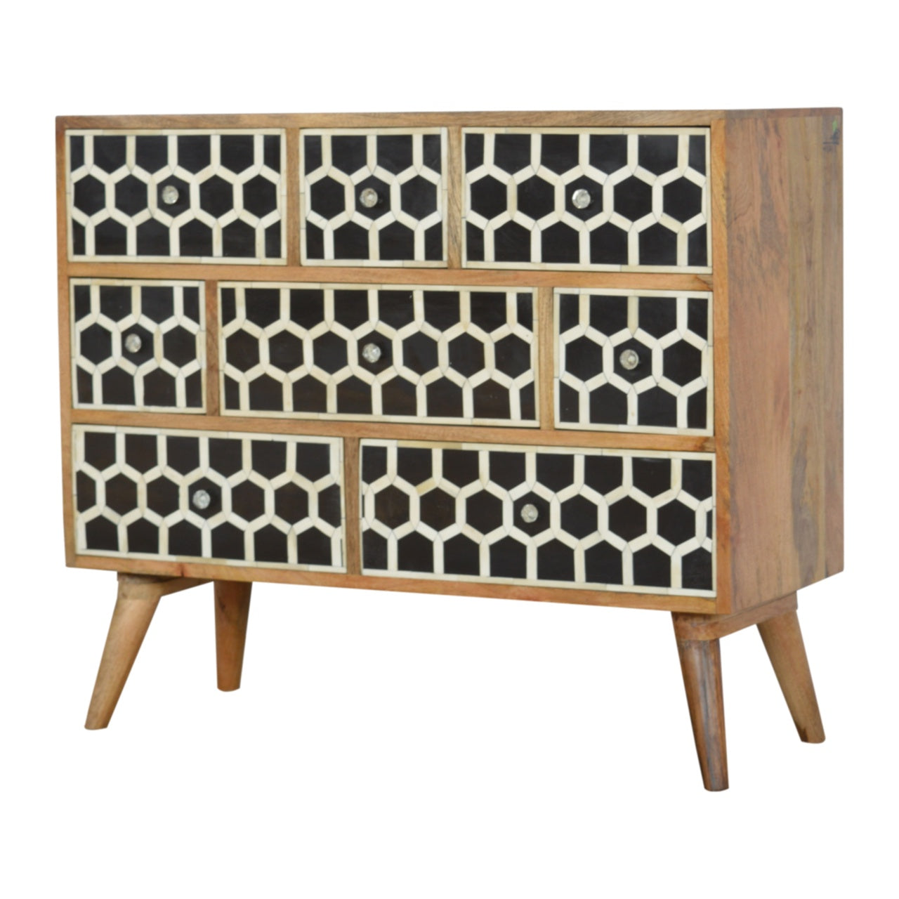 Solid Wood Bone Inlay Chest