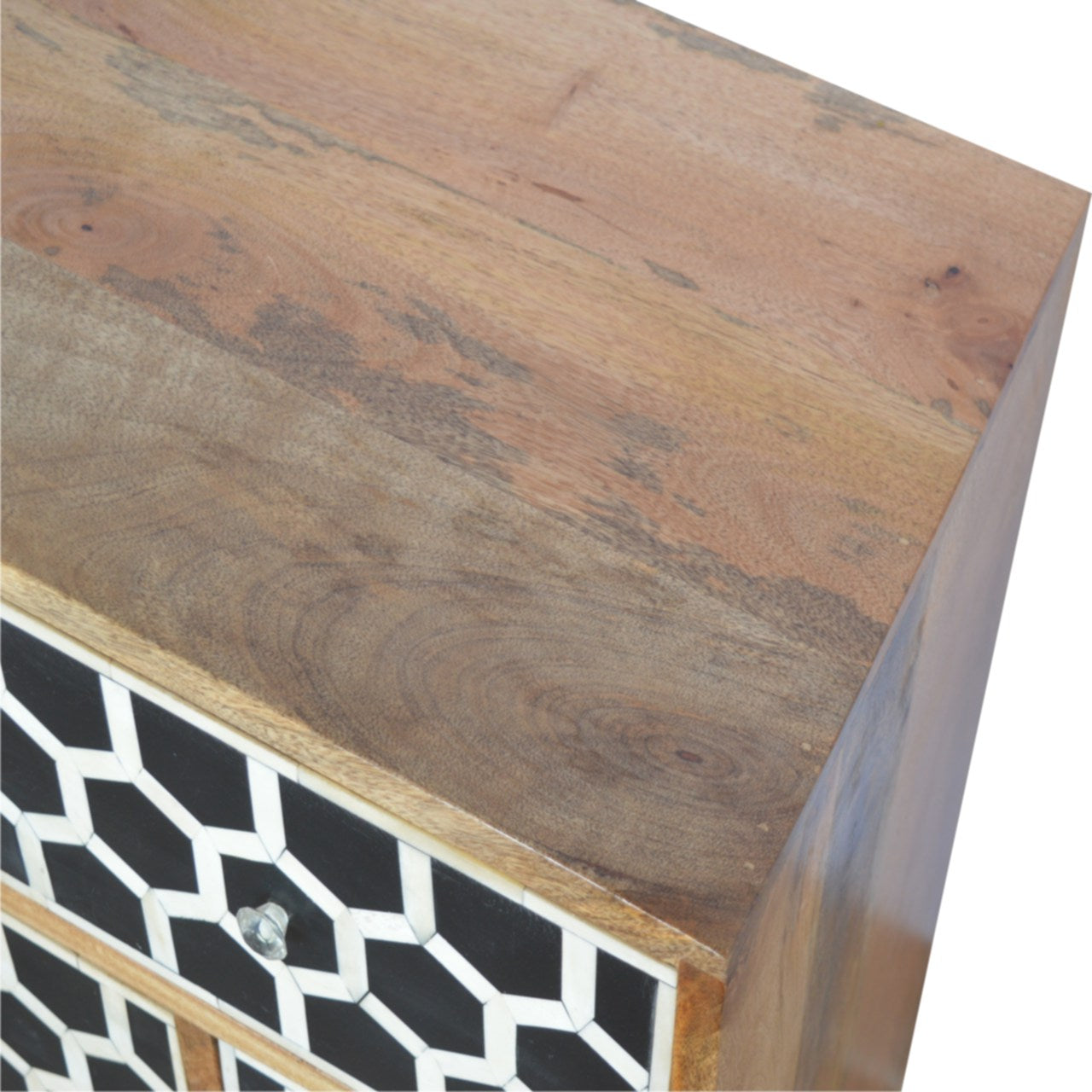 Solid Wood Bone Inlay Chest