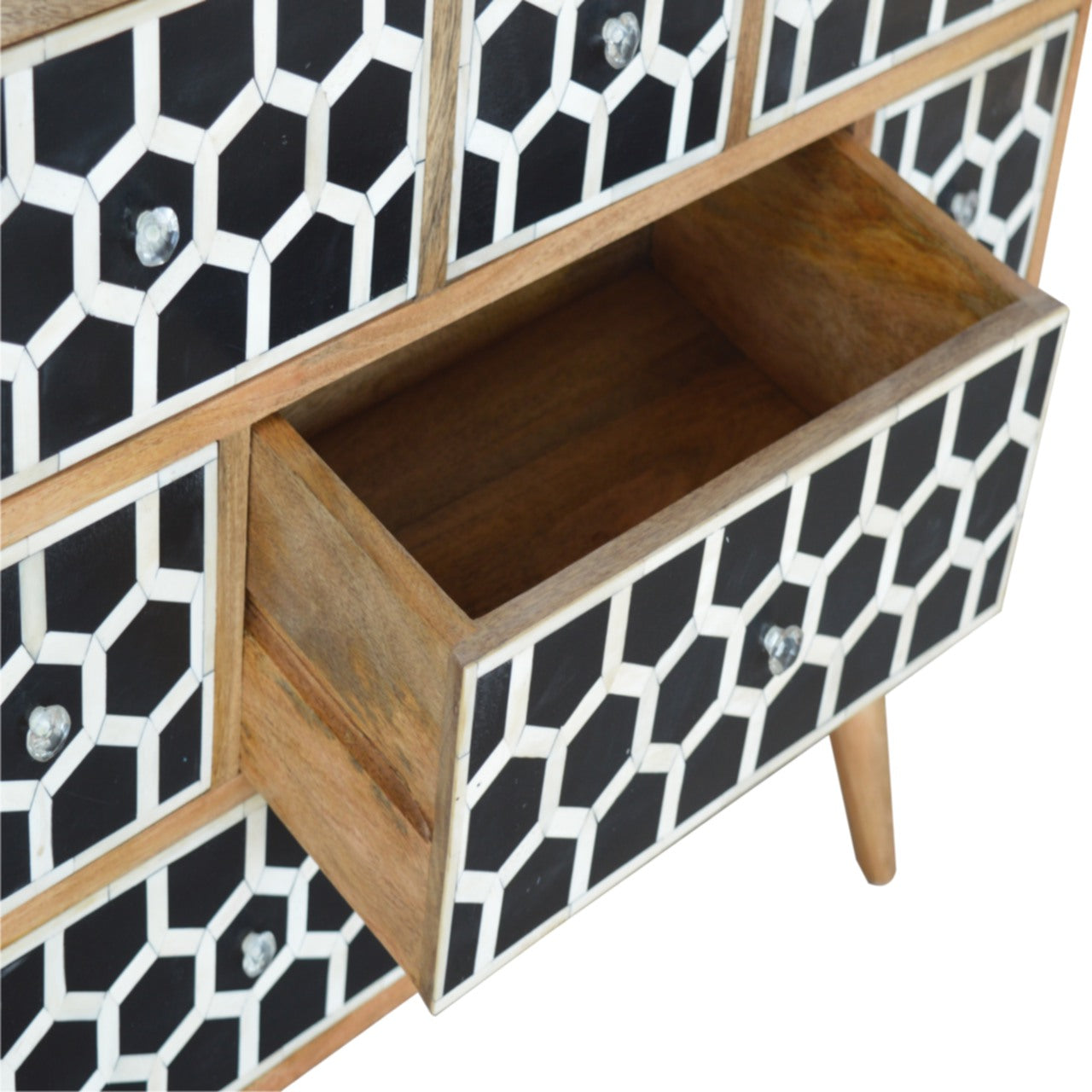 Solid Wood Bone Inlay Chest