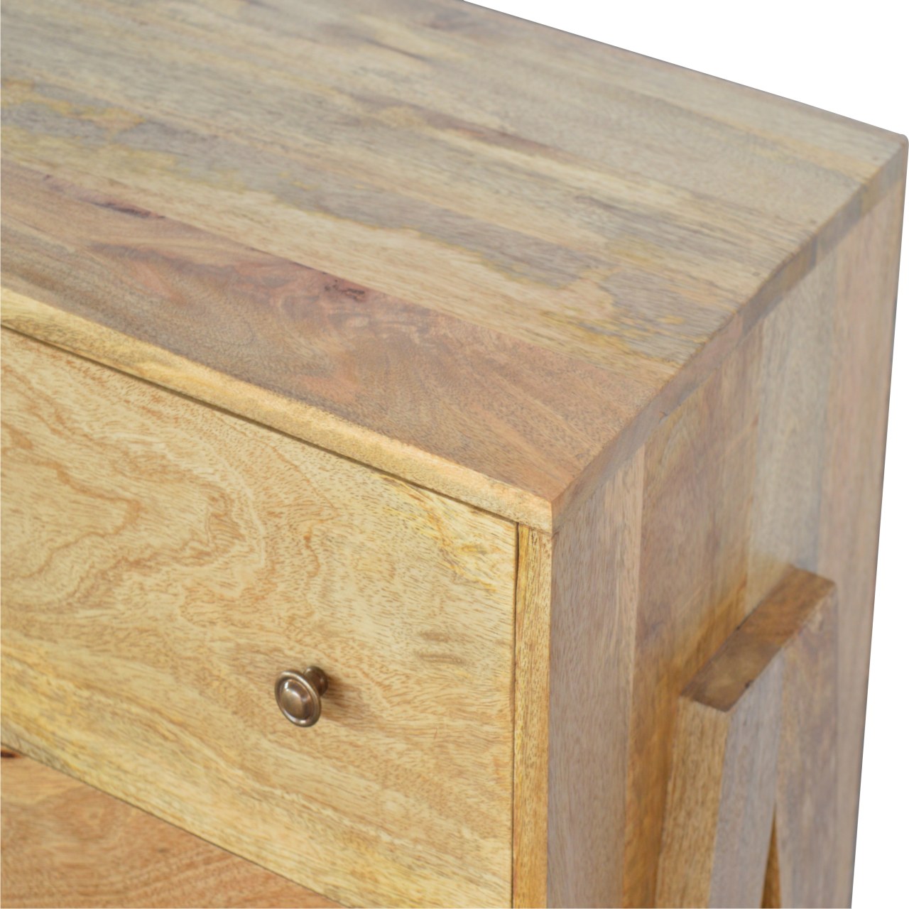Solid Wood 3 Drawer Trestle Chest