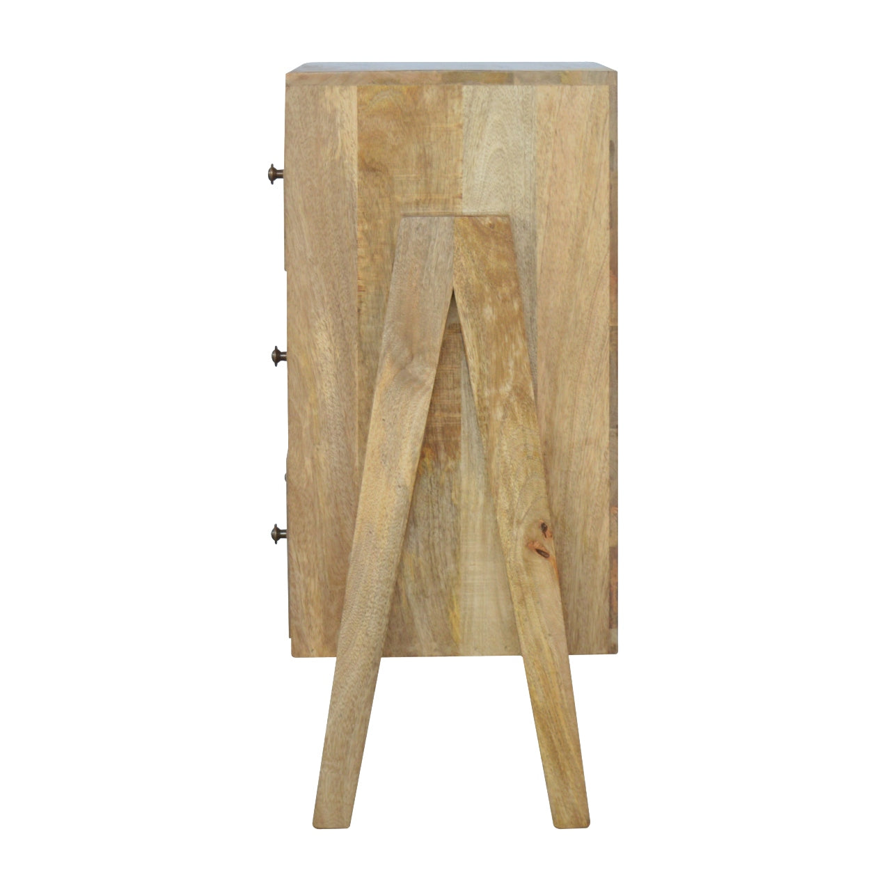 Solid Wood 3 Drawer Trestle Chest