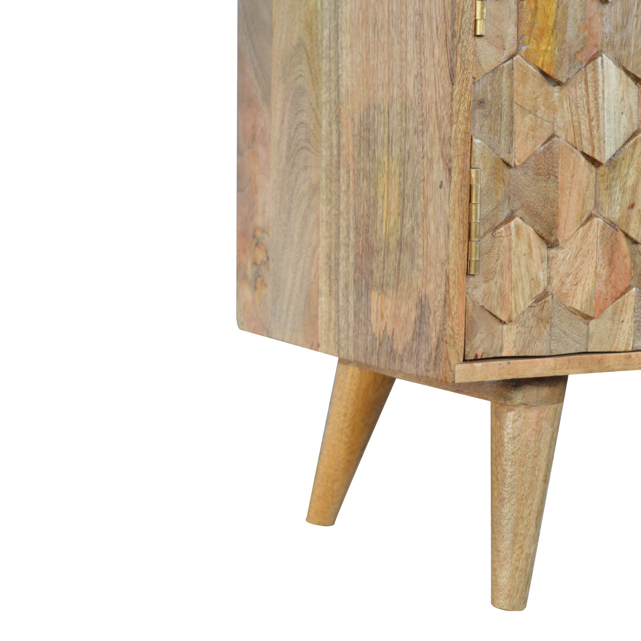 Solid Wood Pineapple Carved Sideboard