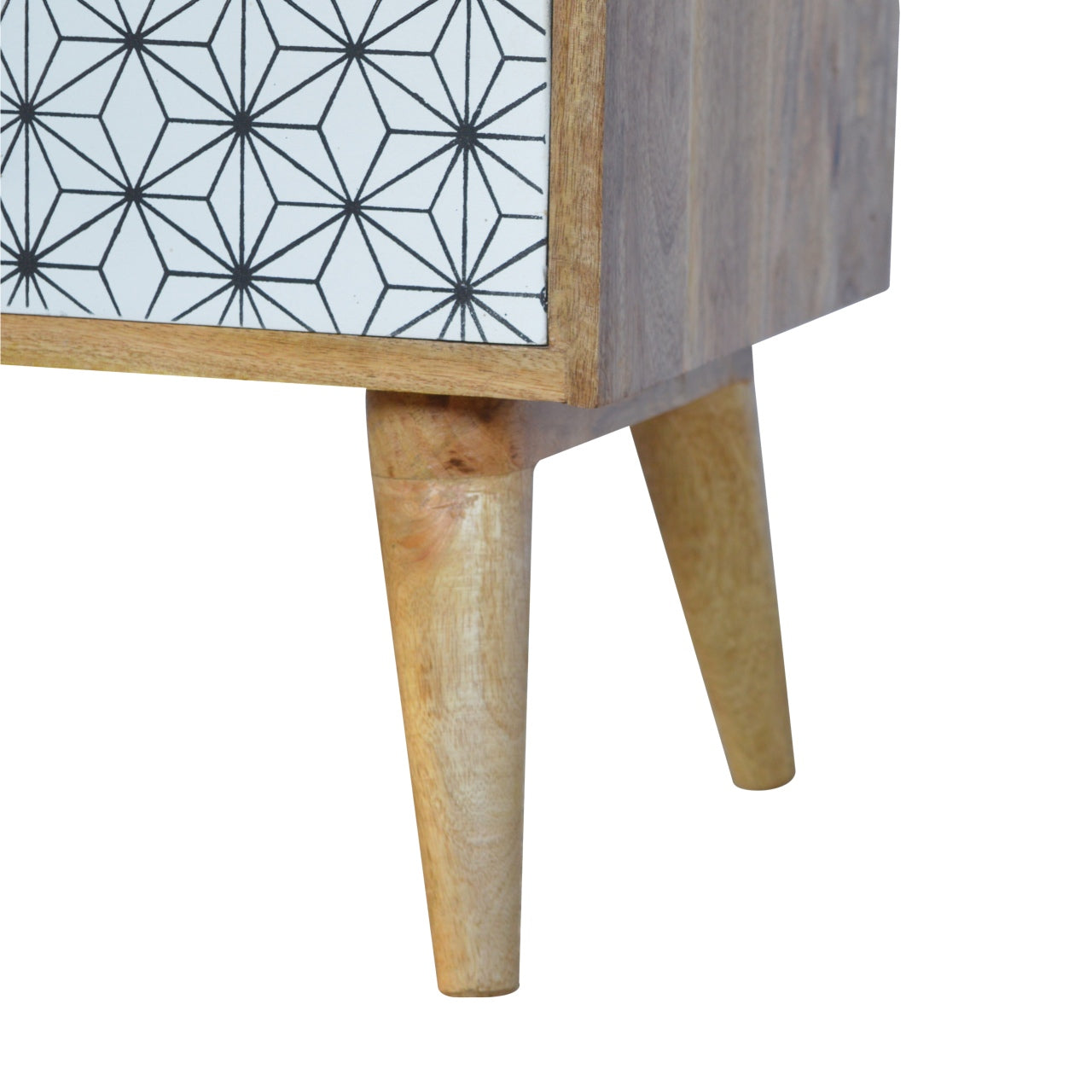 Solid Wood Prima Bedside with Open Slot
