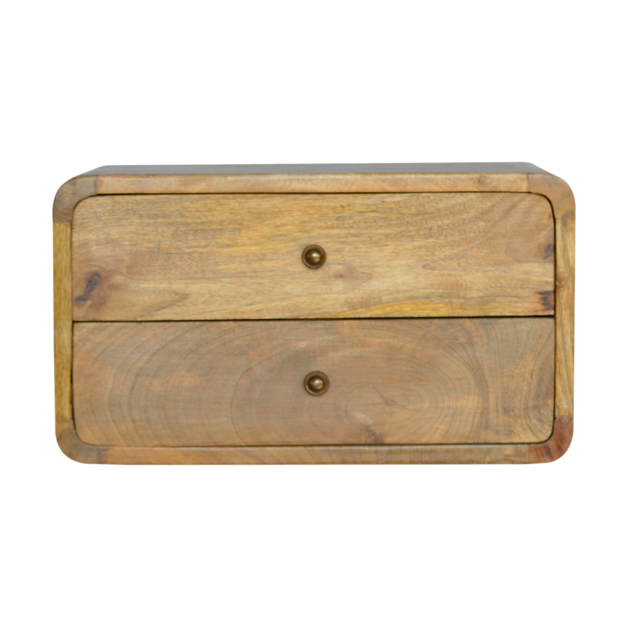 Solid Wood Light Oak Wall Mounted Bedside