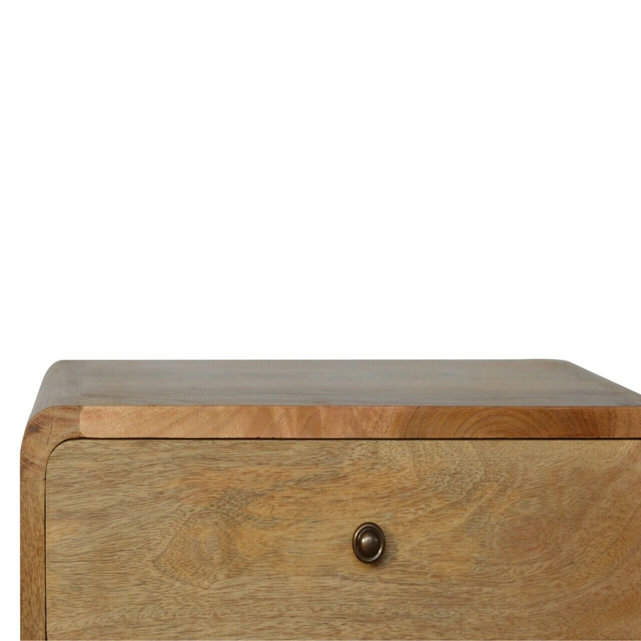 Solid Wood Scandinavian Style 2 Drawer Bedside