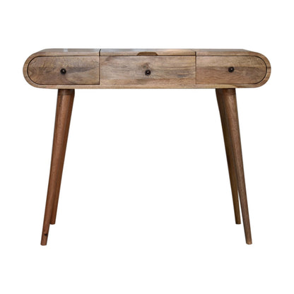 nordic dressing table with foldable mirror