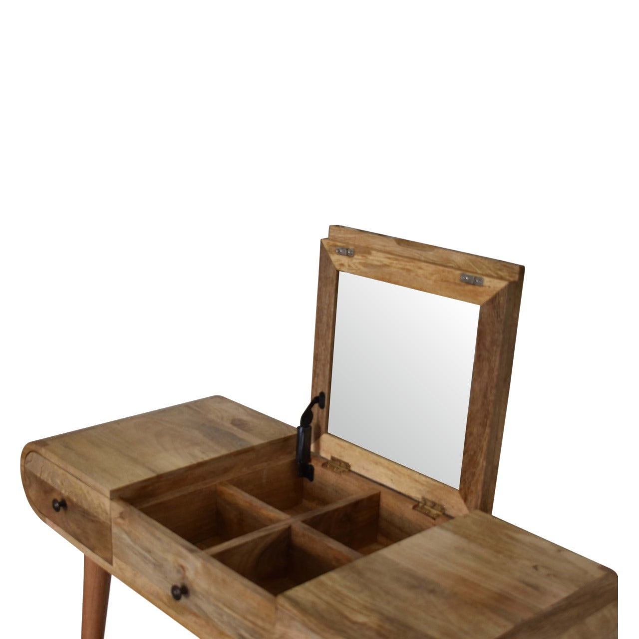 nordic dressing table with foldable mirror