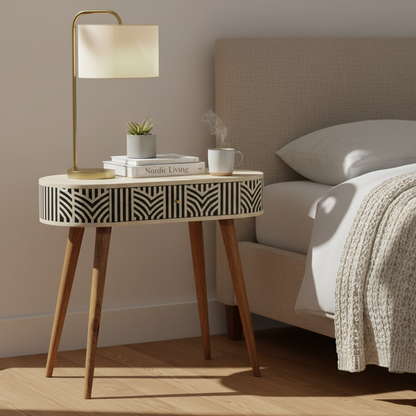 Edessa Bone Inlay Console Table