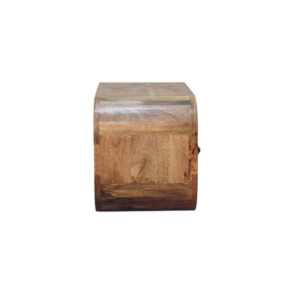 Curved Chestnut TV Stand