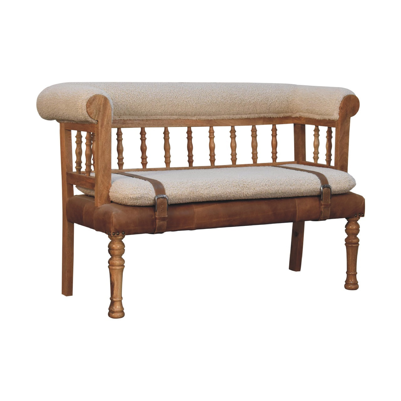 Boucle Hallway Bench