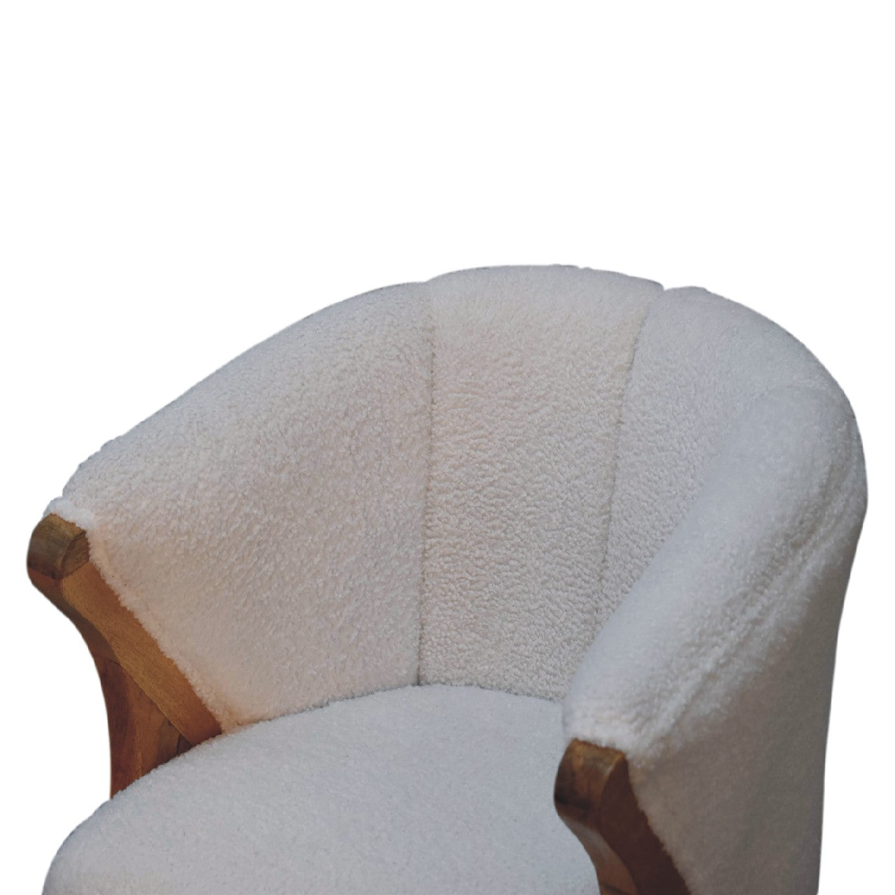 White Boucle Chair
