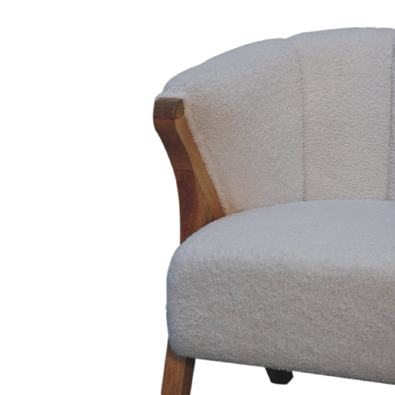 White Boucle Chair
