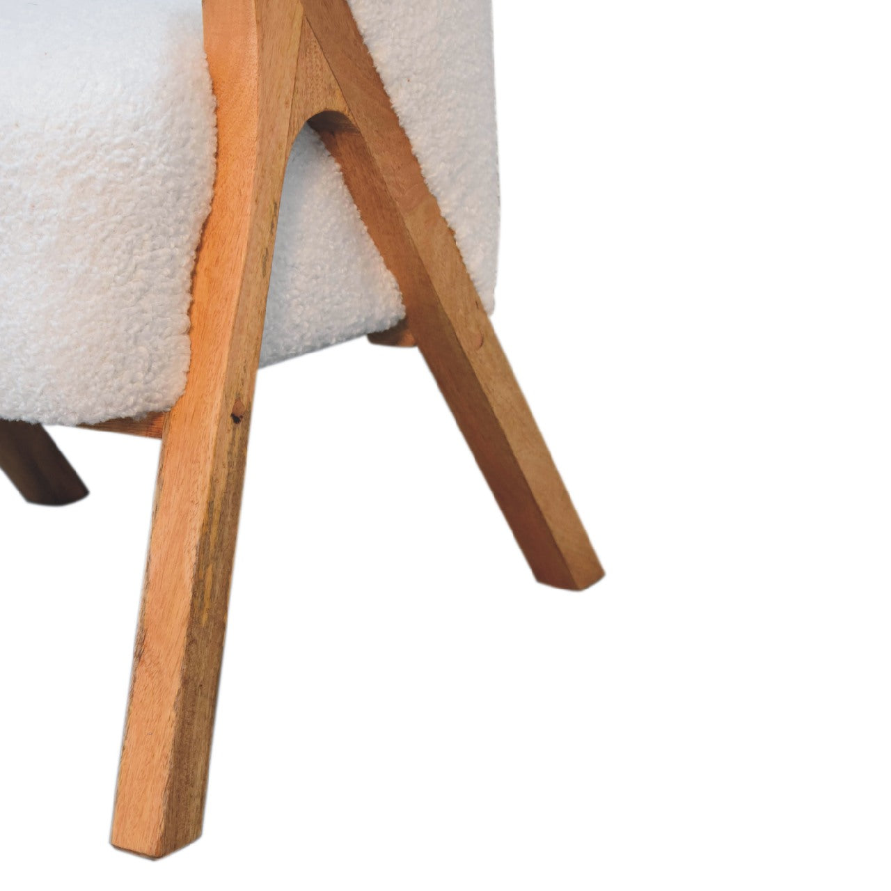 White Boucle Chair