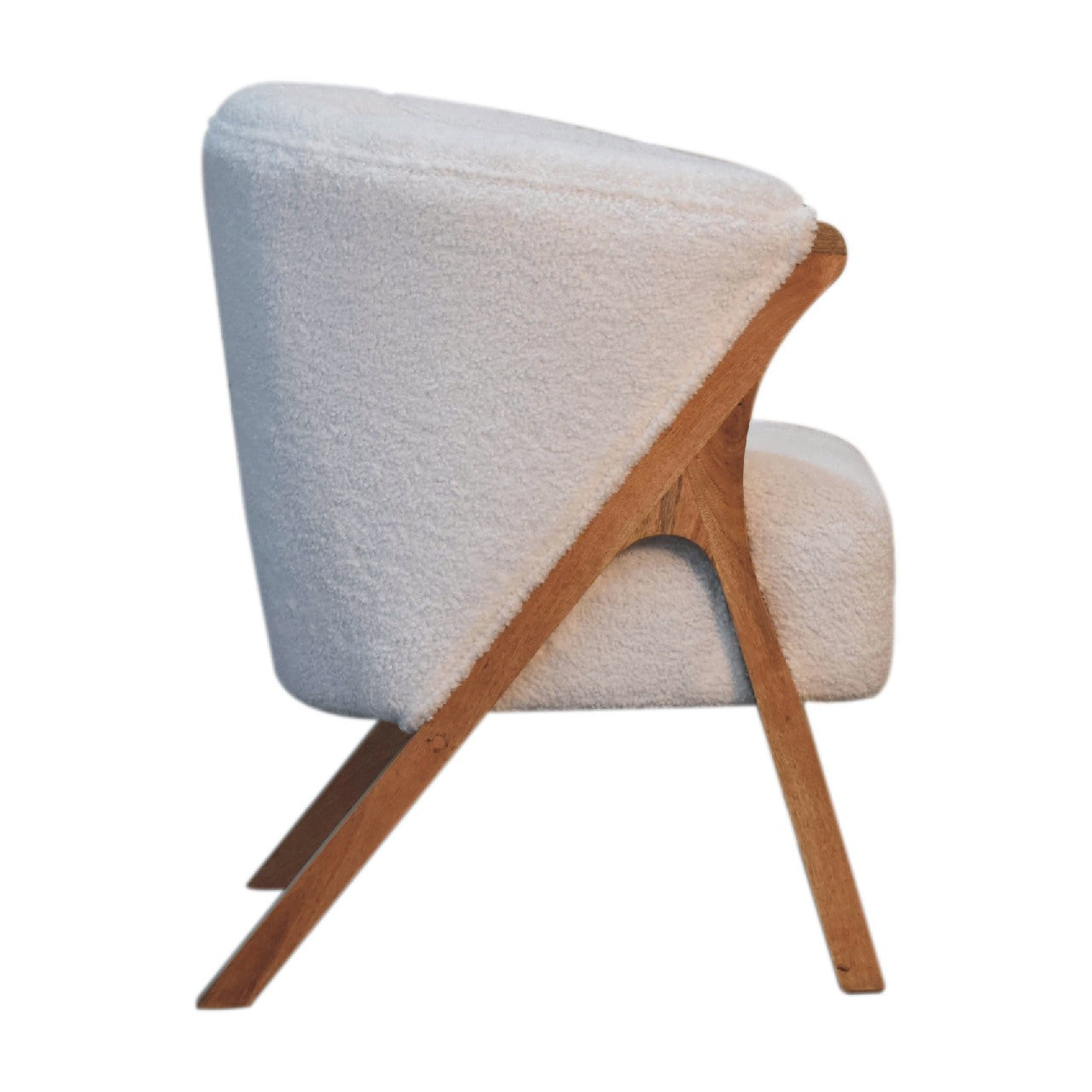 White Boucle Chair