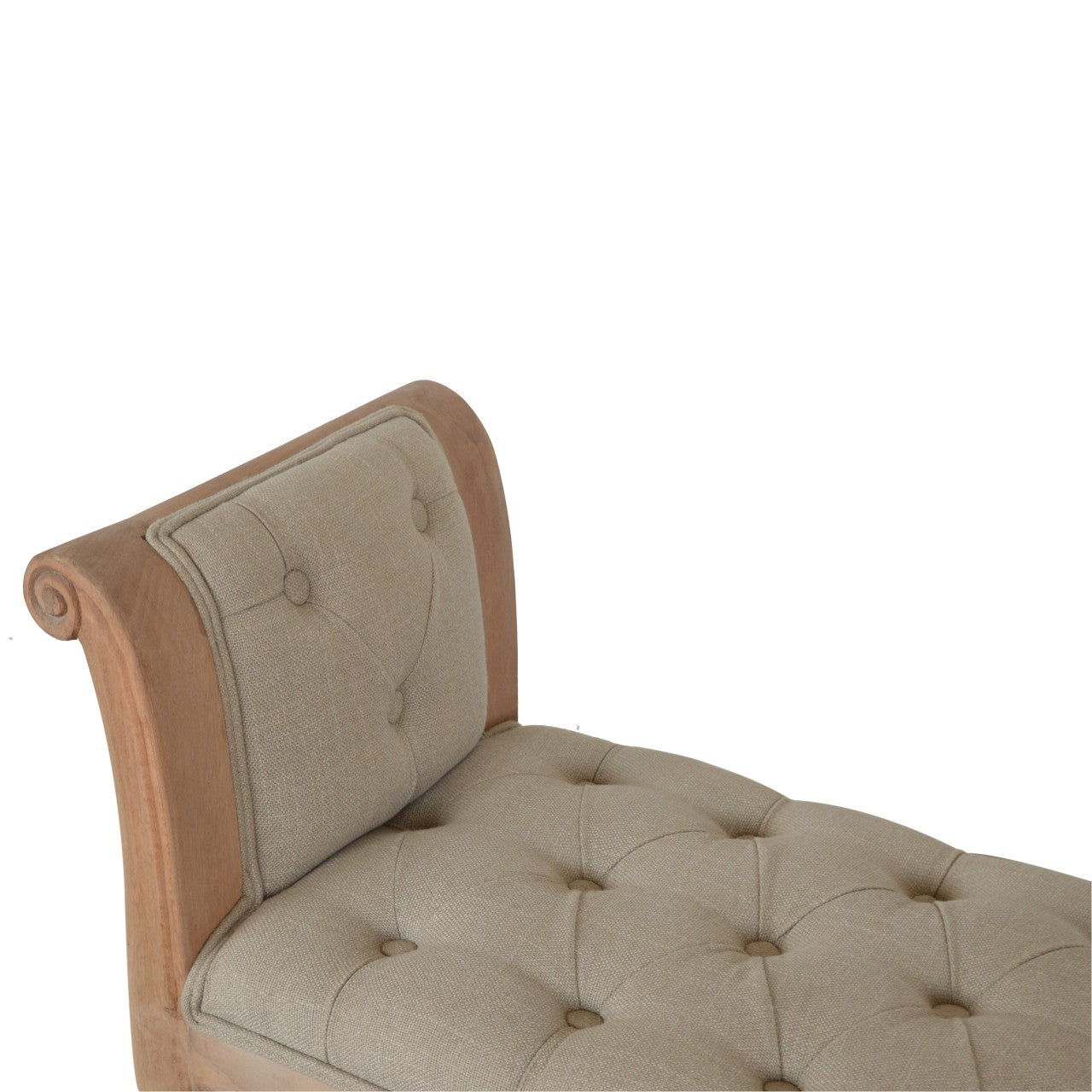 Solid Wood Carved French Style Bench