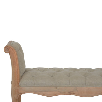 Solid Wood Carved French Style Bench