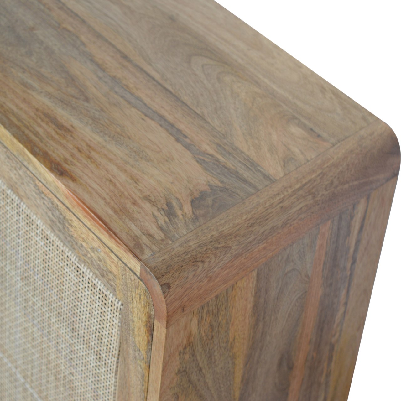 Solid Wood Woven Cabinet