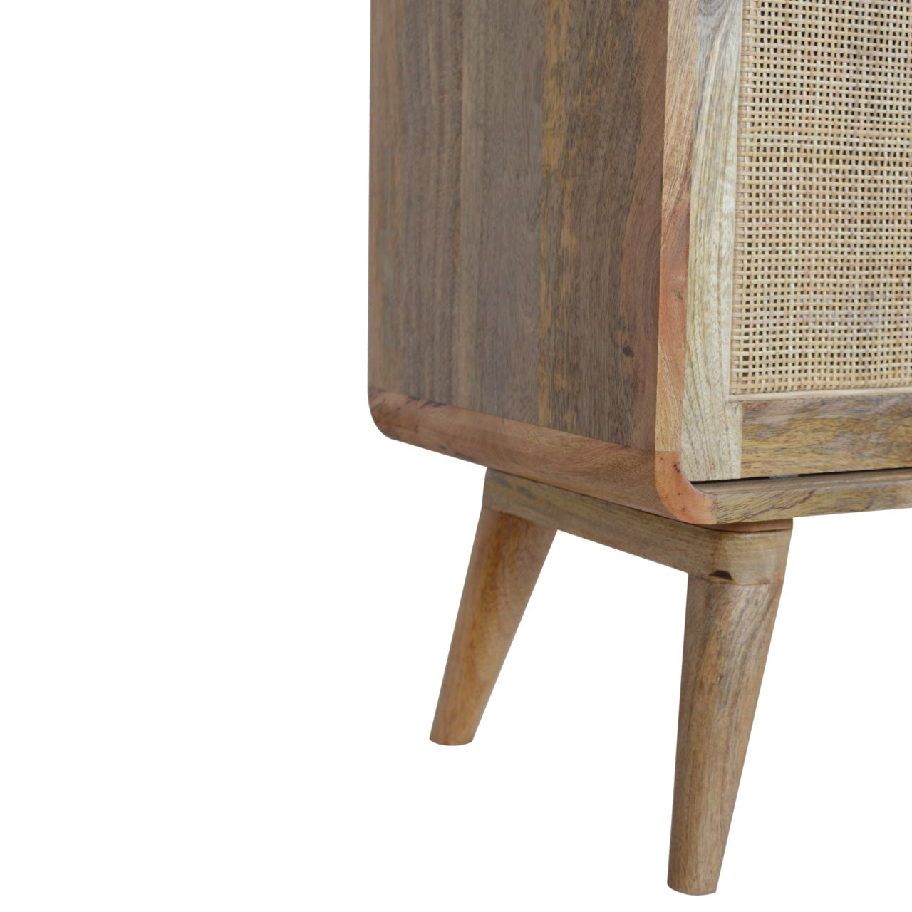 Solid Wood Woven Cabinet