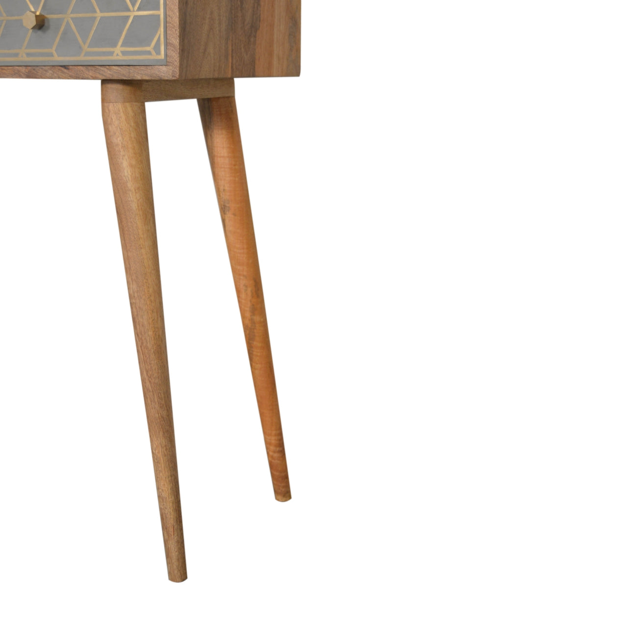 Solid Wood Dice Console Table