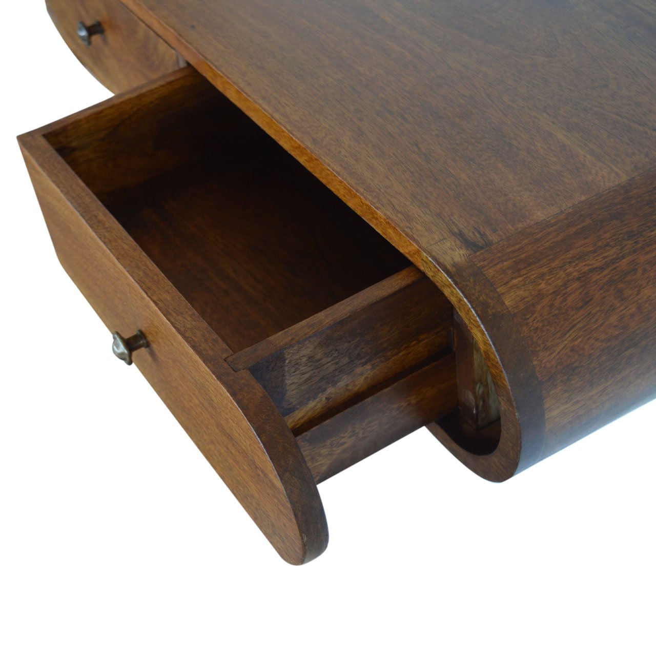Solid Wood Wall Mounted Chestnut Console Table