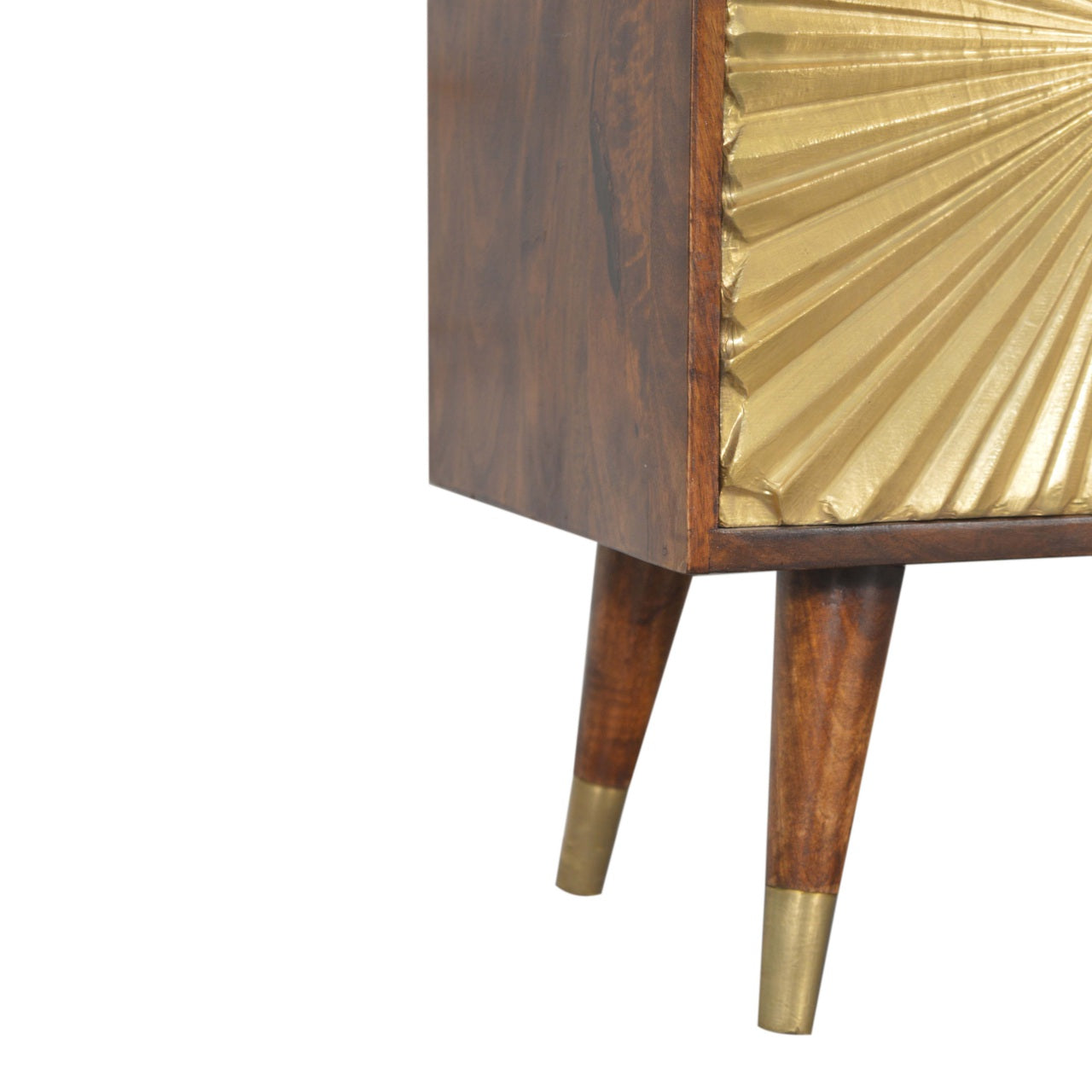 Solid Wood Manila Gold Sideboard